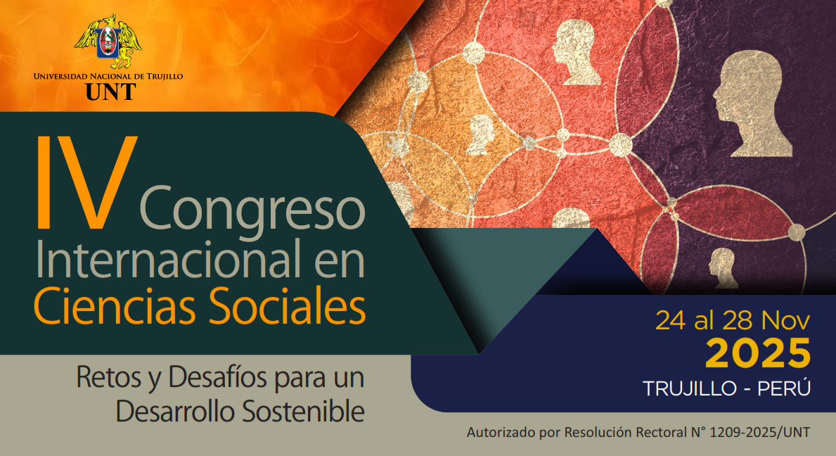 IV Congreso Internacional en Ciencias Sociales, 24 al 28 de noviembre de 2025, Trujillo - Perú